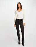 Morgan High Waist Skinny Broek Zwart