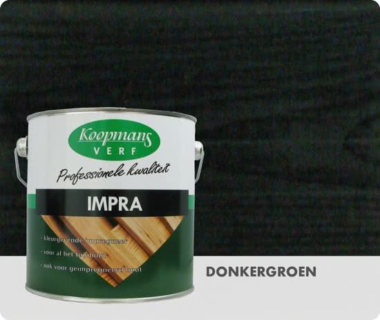 Koopmans Impra - Transparant - 2 5 liter - Donkergroen