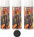Peinture moteur, peinture échappement, peinture résistante à la chaleur, peinture pour four, 1200°C, aérosol gris fonte, 3 pièces