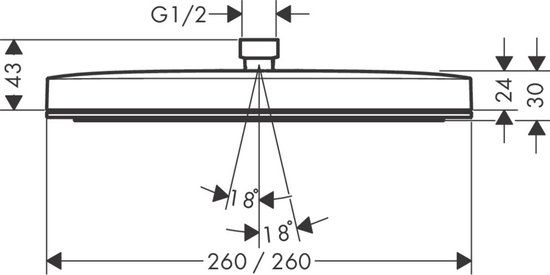 Hansgrohe Pulsify E Douchekop 24333700 - Kunststof - 4059625467770