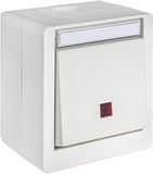 Opus OPUS® RESIST controleschakelaar uitvoering 3-voudige universele schakelaar uit/wissel/knop, kleur zuiver wit