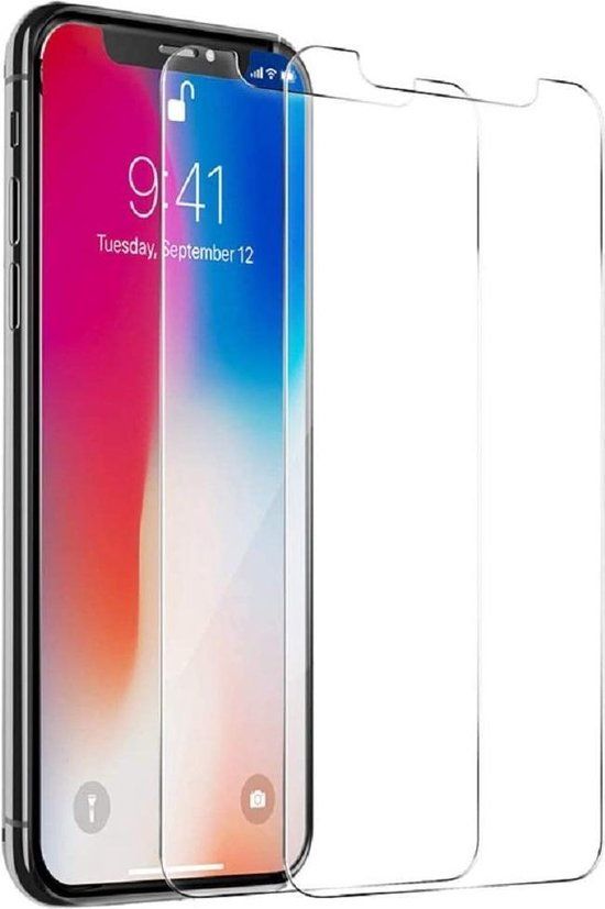 BixB iPhone X / XS Screenprotector gehard glas - 2 Stuks