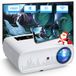 HOPVISION Beamer, Full HD 1080p, 15000 Lux, 5G WiFi Bluetooth, 4K ondersteund, thuisbioscoop, video, compatibel met thuis/outdoor, tv-stick, HDMI, USB, X-box, iOS/Android