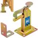 KOTARBAU® Deurstopper 97 vloermontage, deurvergrendeling, deurstopper, geel, sluithoek, deurbuffer staal, robuust, massief