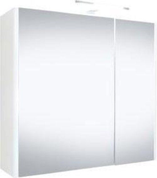 Best Design Happy Spiegelkast - 60x60x18cm - Wit - LED - Stopcontact