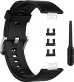 INF Huawei Armband Geschikt voor Huawei Watch Fit (TIA-B09/TIA-B19) - Zwart Siliconen