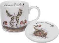 Wrendale Portmeirion Mok & Onderlegger - Winter Friends