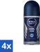 Nivea - Deo Roll-On - Men - Cool Kick FM - Anti-Transpirant - 50 ml - Voordeelverpakking - 4 stuks
