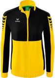 Erima Six Wings Presentatiejack Dames - Zwart / Geel | Maat: 42