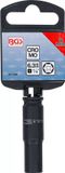 BGS technic BGS Kracht Dopsleuteldop zeskant, diep - 1/4 - 8 mm