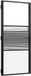 vidaXL Glazen deur 93 x 3,5 x 201,5 cm aluminium zwart