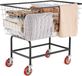 Vevor Draadwasmand, 4,5 Bushel Draadwasmand met Wielen, 26,4 x 15,7 x 26 Inch Commerciële Draadwasmand, Winkelmand, Stalen Frame met Verchroomde Afwerking