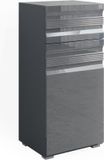 Vicco Fredd Halfhoge kast – 36.4 x 79 cm Antraciet Hoogglans