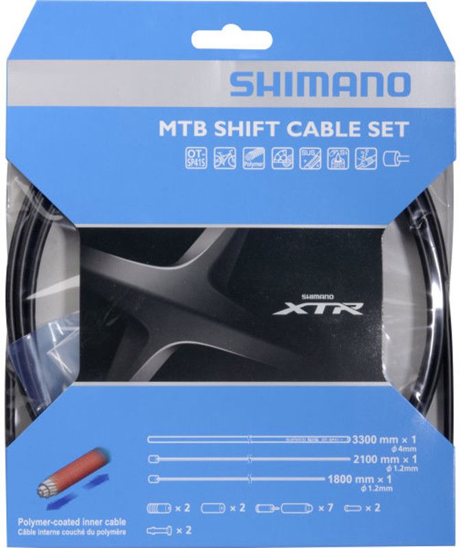 Shimano Versnellingskabelset Xtr 2000 Mm Mtb Zwart 3-delig