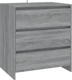 vidaXL Dressoir - 70x41x75 cm - Bewerkt Hout - Grijs Sonoma Eikenkleurig