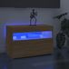 Maison Exclusive - Meuble TV avec éclairage LED, chêne Sonoma, 60x35x40 cm