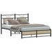 vidaXL Bedframe Metaal Eiken 137x190 cm