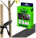 KADAX Boomband 25 mm x 25 m, Zwart