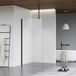 FortiFura Galeria douche - 100x200cm - mat glas - plafondarm - mat zwart