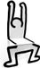 Violac Vilac Standing Man Chair (White)