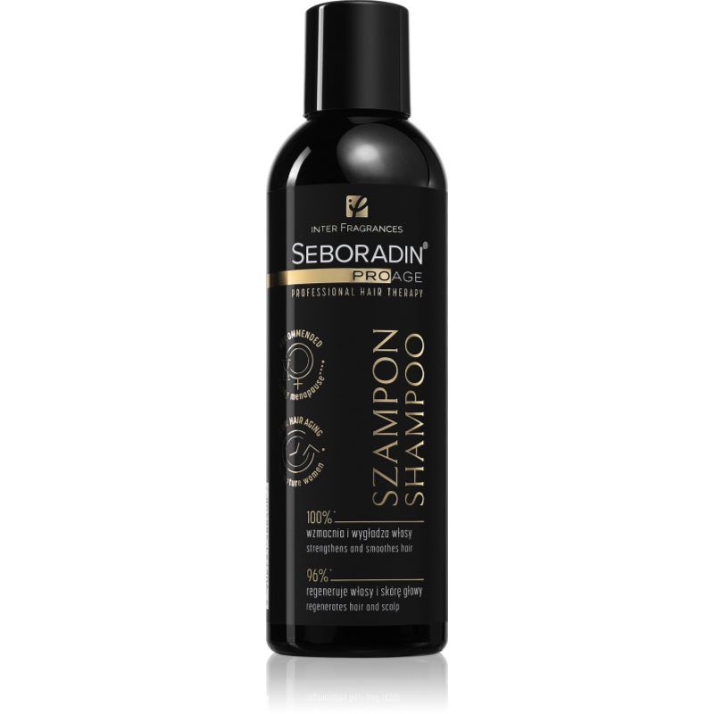 SEBORADIN Pro Age SEBORADIN Shampoo voor Zwak Dun Haar met Neiging tot Haaruitval - voor Vrouwen - Anti-Aging Hair Therapy 200 ml