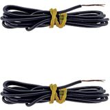 cyclingcolors 2 x dynamokabel voor fiets, 900 mm, elektrische draad, verlichting voor en achter