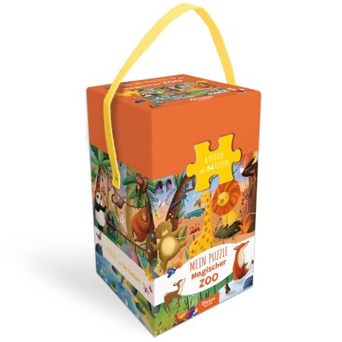 AUZOU Magische dierentuin puzzel voor kinderen, kinderpuzzel - 3760354050256