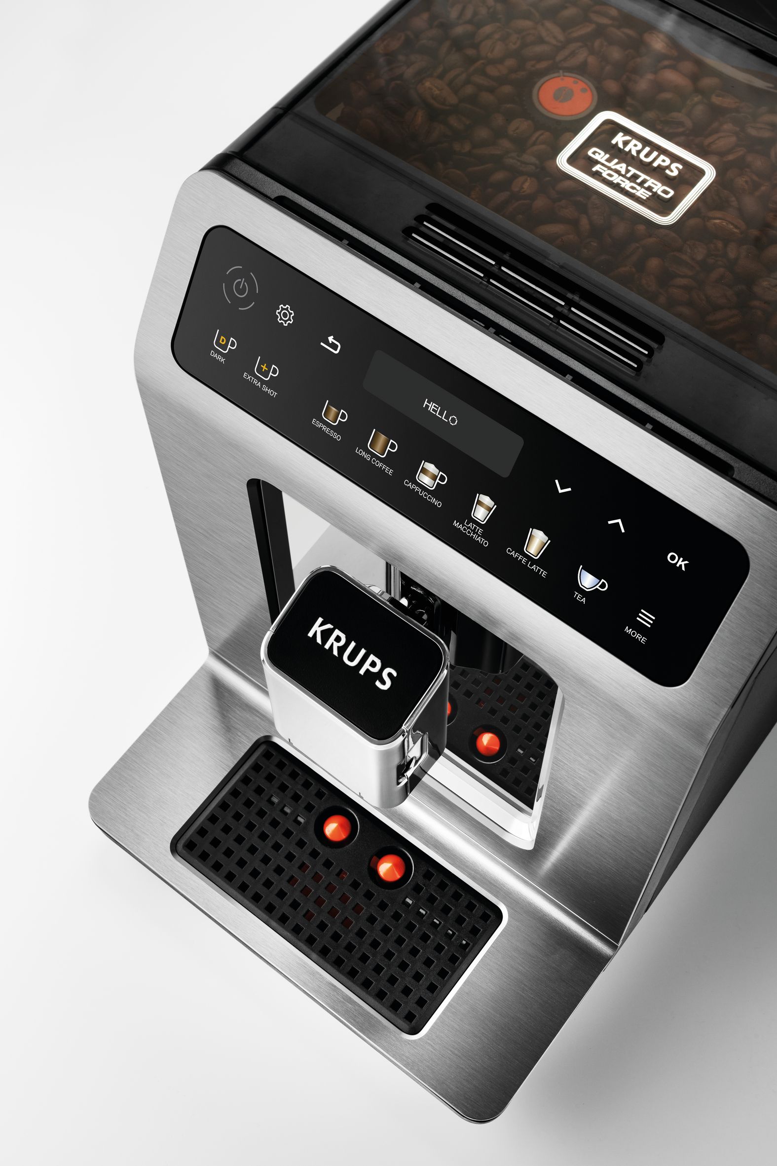Krups Evidence EA894T - Volautomatische Espressomachine - Titanium