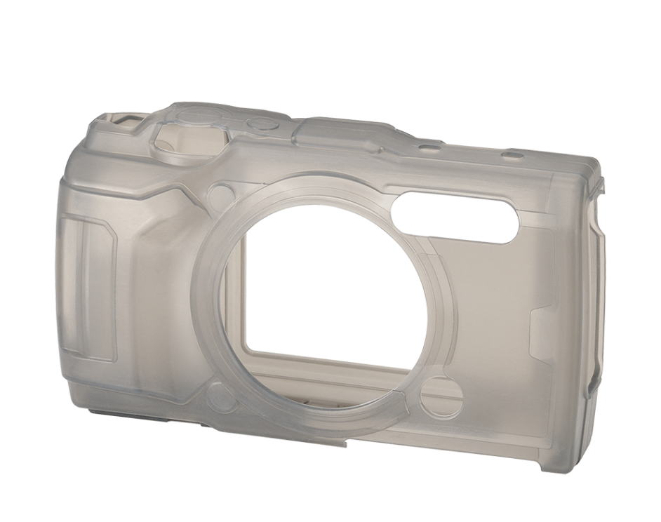 Olympus CSCH-127 - Cameratas - Grijs/Doorschijnend - Silicone - TG-6