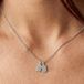 Collier initiale - Rectangle - Argent - 2 pièces