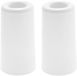Benson Deurbuffers / deurstoppers rubbers - 2x - wit - 75 x 40 mm - met schroefbevestiging