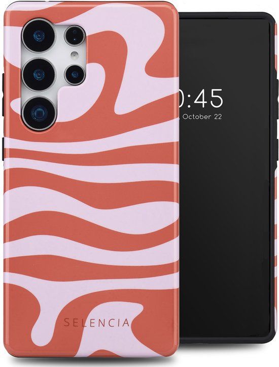 Selencia Hoesje - Geschikt voor Samsung Galaxy S25 Ultra - Backcover - Dream Swirl Pink