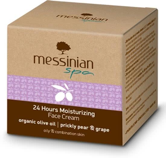 Messinian Spa Moisturizing Face Cream met Retinyl Palmitate gecombineerde huid