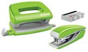 Leitz WOW Groen Nietmachine en Perforator Set