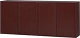 WOOOD Dressoir Merel Grenenhout, 198cm - Bordeaux