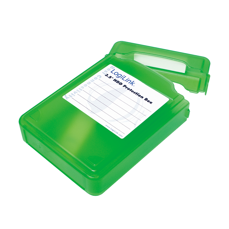 LogiLink UA0133G - Case voor opslagstation - groen - waterbestendig, schokbestendig