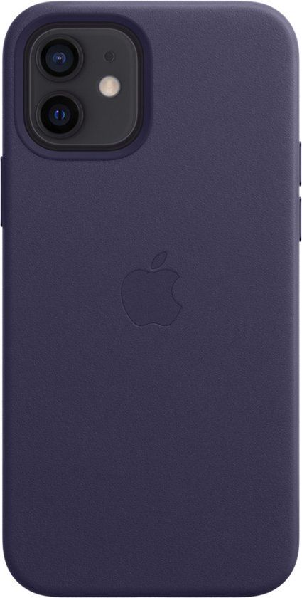 Apple iPhone 12 / 12 Pro leren hoesje - Paars