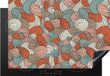 Merkloos KitchenYeah® Inductie beschermer 77x51 cm - Boho - Patroon - Line art - Abstract - Inductie kookplaat accessoire