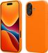 kwmobile telefoonhoesje geschikt voor Apple iPhone 17 - Hoesje met siliconen coating - Smartphone case in fruitig oranje