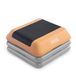 Fitness Marcy Fitness circuit door Marcy 16 x 16 inch verstelbare hoogte aerobic step-platform met 2 stijgijzers, antislip rubberen Surface, Home Exercise Fitness Training, Peach Fuzz, STEP-PEACH01-2R