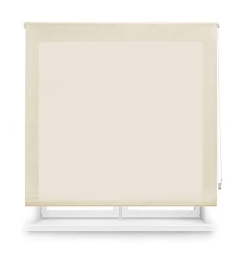 Blindecor Ara Lichtdoorlatend Rolgordijn Linnen - Beige - 150 x 175 cm