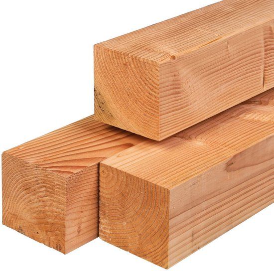 Merkloos Tuindeco Douglas paal blank 19,0x19,0x500 geschaafd 4RH