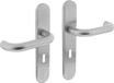 Intersteel Deurkruk Rond op schild sleutelgat 56 mm rvs geborsteld