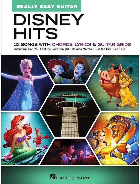 Disney Hits - Really Easy Guitar: 22 Songs with Chords, Lyrics, and Guitar Grids