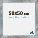 yd. Cadre photo 50x50 cm - MDF - Fer brossé - Mura