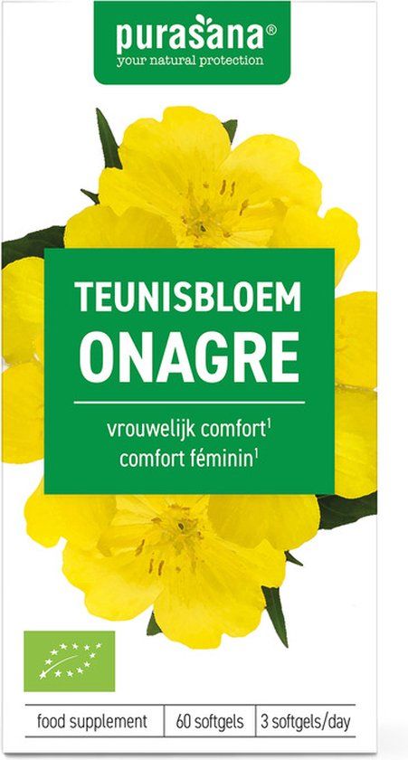 Purasana Teunisbloem bio 60 Softgels