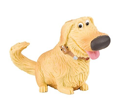 Bullyland 12731 - Speelfiguur hond Dug van Disney Pixar Above, ca. 3,5 cm, detailgetrouw, PVC-vrij, ideaal als taartfiguur en klein cadeautje voor kinderen vanaf 3 jaar