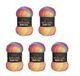 5 Wollbiene Batik Fine 5 x 100 g Wol met Kleurverloop (5040 Regenboog Pastel)