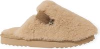 Warmbat Midura curly wool Dames Sloffen - Ecru