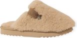 Warmbat Midura curly wool Dames Sloffen - Ecru
